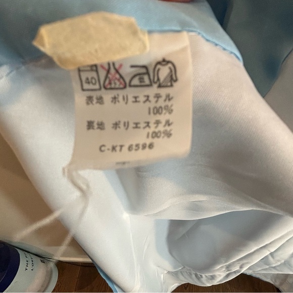 KIMONO Sz L (estimated) Made in Japan Lined Embroidered Peacock Lightweight Long - Picture 12 of 13